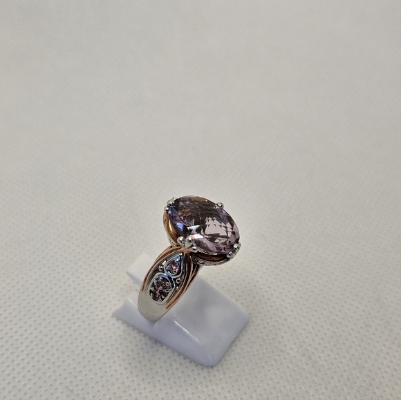 Authentic Victoria Wieck Kunzite & Tourmaline Ring Size 8! - Picture 6 of 10